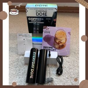 Everyday Dose Coffee+ Supercharged Fancy Frother Black OS (No Coffee)